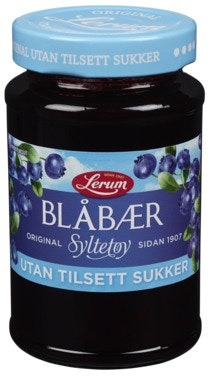 Lerum Blåbær Original Uten Tilsatt Sukker