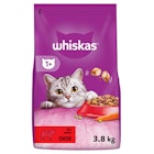 Whiskas 1+ Tørr Kattmat til Voksne Katter med Okse