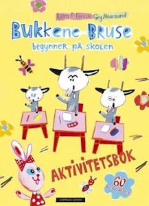 Bukkene Bruse begynner på skolen - aktivitetsbok Bjørn F. Rørvik, hardcover