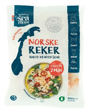 Norway Seafoods Norske Reker Pillede Kokte og uten skall