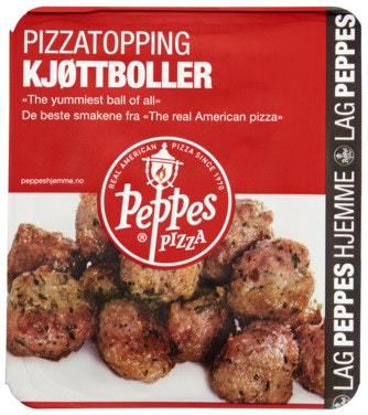 Bilde: © Peppes Pizza / Oda Peppes Pizza Pizzatopping Kjøttboller