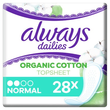 Always Truseinnlegg Normal 100% Organic Cotton