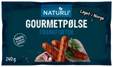 Bilde: © Naturli / Oda Naturli Naturli' Gourmetpølser 3 stk