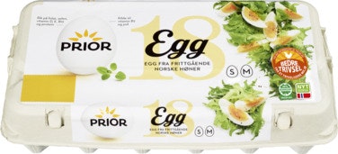 Bilde: © Prior / Oda Prior Egg fra Frittgående Høner M