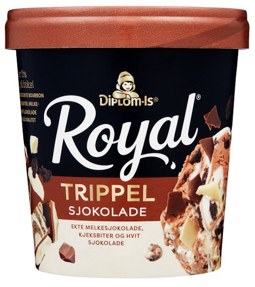 Bilde: © Diplom-Is / Oda Diplom-Is Royal Trippel Sjokolade