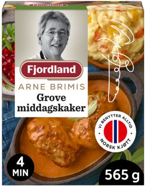 Bilde: © Fjordland / Oda Fjordland Brimis Grove Middagskaker Potetstappe med rotgrønnsaker og tyttebærsyltetøy med eplebiter