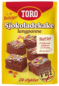 Toro Sjokoladekake Langpanne
