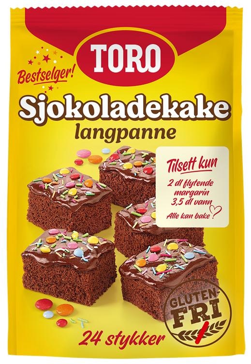 Toro Sjokoladekake Langpanne