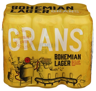 Grans Bryggeri Grans Bohemian Lager 6 x 0,5L