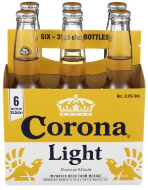 Corona Light 6 x 0,355l, 2,13 l