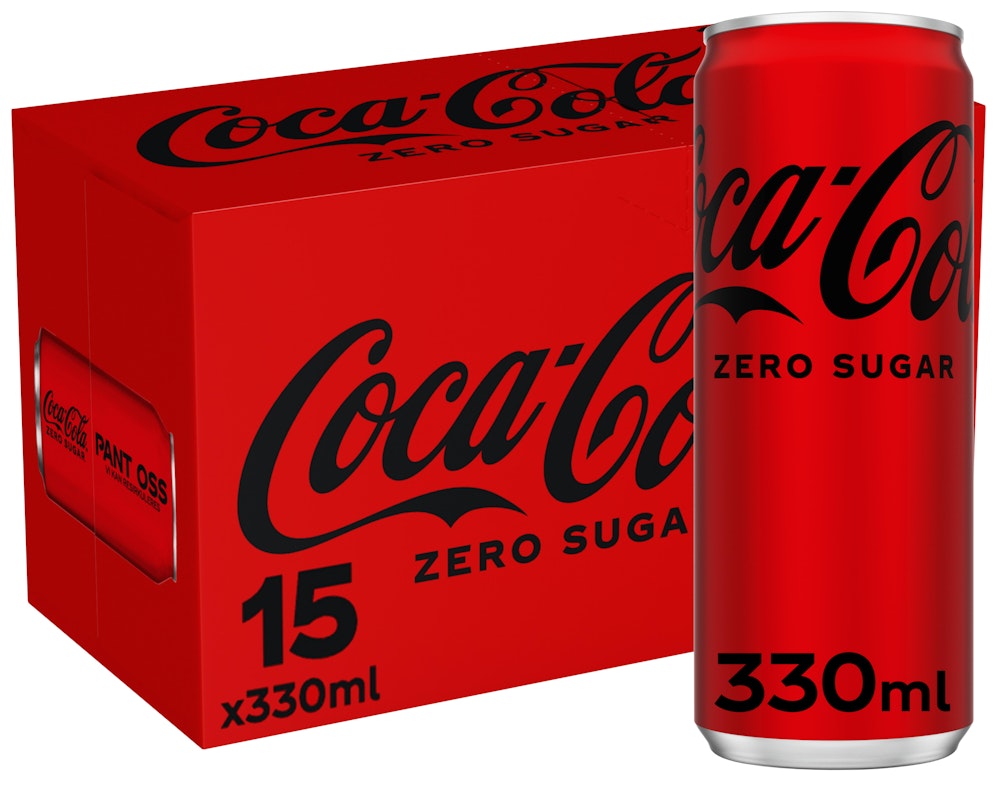 Coca-Cola Zero Sugar 15 x 0,33L, 4,95 l
