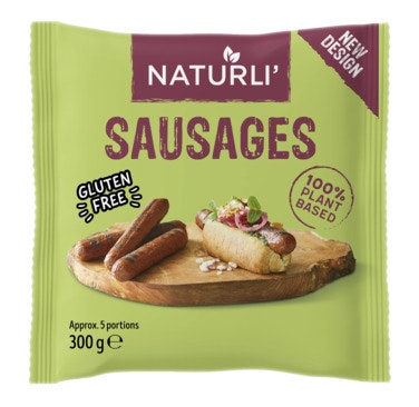 Bilde: © Naturli / Oda Naturli Pølser vegansk 5 stk