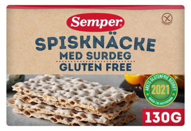 Bilde: © Semper / Oda Semper Knekkebrød Med Surdeig Glutenfri