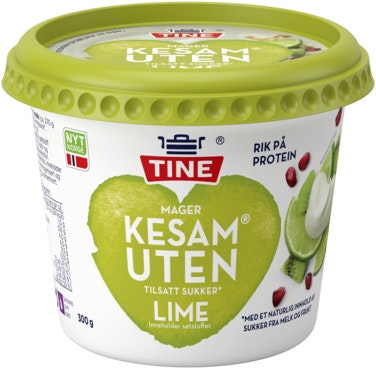 Bilde: © Tine / Oda Tine Mager Kesam Lime Uten Tilsatt Sukker