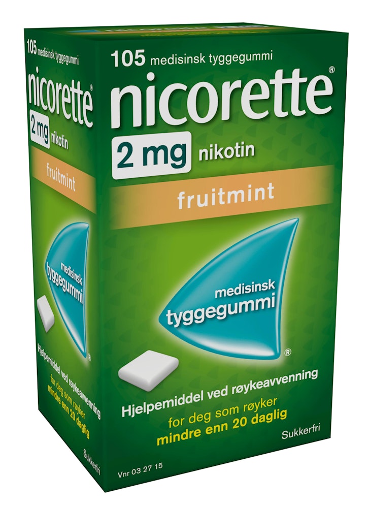 Nicorette Tyggegummi Fruitmint 2mg