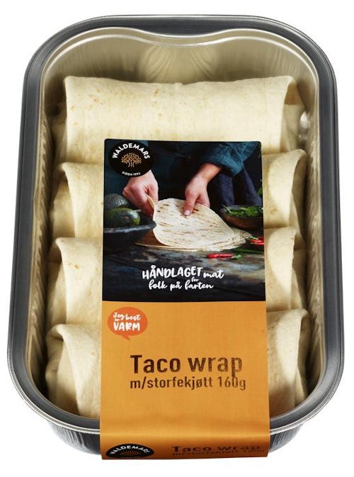 Waldemars Taco Wrap Med Storfekjøtt