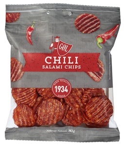 Gøl Salami chili chips