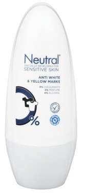 Neutral Deo Roll-on Uten Parfyme, Anti Marks, 50 ml