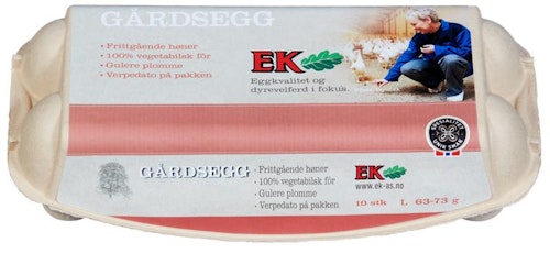 Ek Gårdskjøkken Store Egg Fra Frittgående Høner Str. L