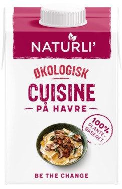 Bilde: © Naturli / Oda Naturli Naturli' Oat Cuisine Havrefløte Økologisk