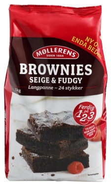 Møllerens Brownies Langpanne 1 kg
