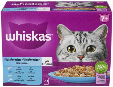 Bilde: © Whiskas / Oda Whiskas Fish Selection in Jelly 7+ 12x100g