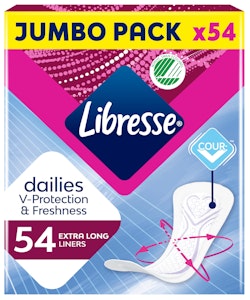 Libresse Truseinnlegg Extra Long Jumbo Pack