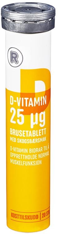 REMA 1000 D-Vitamin 25µg, Brusetabletter