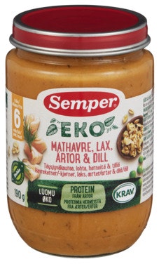 Bilde: © Semper / Oda Semper Havre, Laks, Erter & Dill Fra 6 mnd, Økologisk