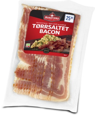 Nordfjord Tørrsaltet Bacon uten Svor 110 g
