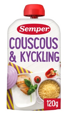 Semper Couscous med Kylling Spiseklar Fra 6 mnd