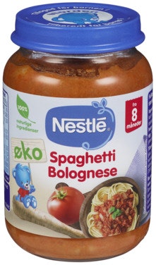 Bilde: © Nestlé / Oda Nestlé Spagetti Bolognese Fra 8 mnd, Økologisk
