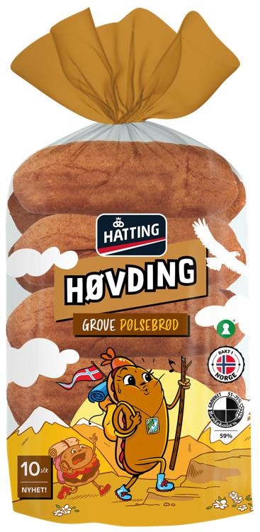 Hatting Grove Pølsebrød 10 stk