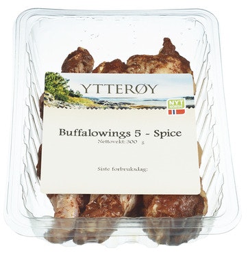 Ytterøy Kylling Buffalowings 5-spice A taste of Asia