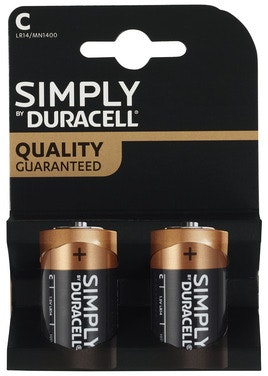Duracell Batteri Simply C 2 stk