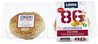 Bilde: © Lofoten / Oda Lofoten Lofotburger 86% Mild Umami 2 stk