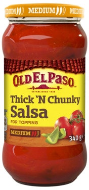 Old El Paso Salsa Thick'n Chunky Medium, 340 g