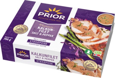 Bilde: © Prior / Oda Prior Kalkunfilet Salt & pepper I Stekefilm