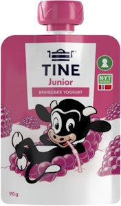Tine Junior Yoghurt Bringebær