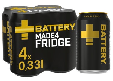Bilde: © Battery / Oda Battery Battery Energy Drink 4 x 0,33l