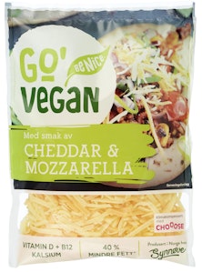 Go’Vegan Plantebasert Cheddar & Mozzarella Revet