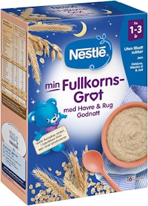 Nestlé Min Fullkornsgrøt Rugflak God natt 1-3 år
