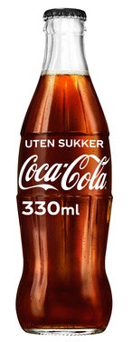 Bilde: © Coca-Cola / Oda Coca-Cola Coca-Cola Uten Sukker Glassflaske