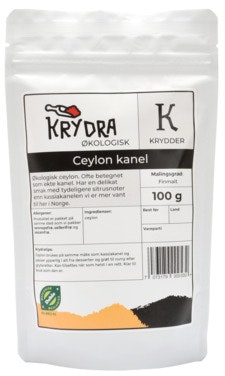 Bilde: © Krydra / Oda Krydra Ceylon Kanel finmalt Økologisk