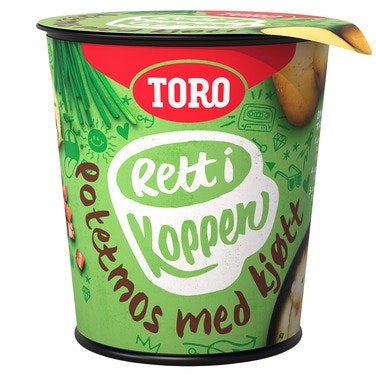 Toro Potet Med Kjøtt Rett i Koppen