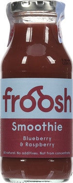 Bilde: © Froosh / Oda Froosh Smoothie Blåbær & Bringebær 250 ml