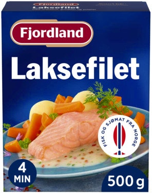 Bilde: © Fjordland / Oda Fjordland Laksefilet Med urtesaus, gulrøtter og poteter