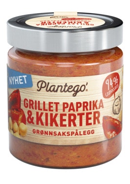 Bilde: © Plantego / Oda Plantego Grønnsakspålegg Grillet Paprika & kikerter
