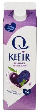 Bilde: © Q-meieriene / Oda Q-meieriene Kefir Blåbær & Solbær