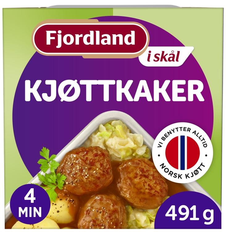 Kjøttkaker I saus med kålstuing og poteter, 491 g